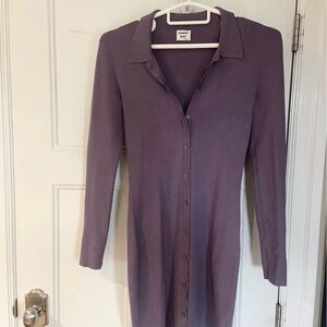 Sunday Best lavender Button-Up dress
